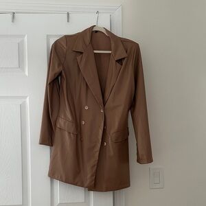 PrettyLittleThing Tan Blazer
